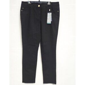 Atelier Gardeur Women's Black Super Slim Fit Jeans W/Figure Shaping Size 14